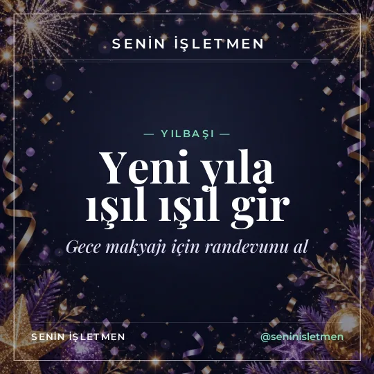 Yılbaşı makyaj gönderisi